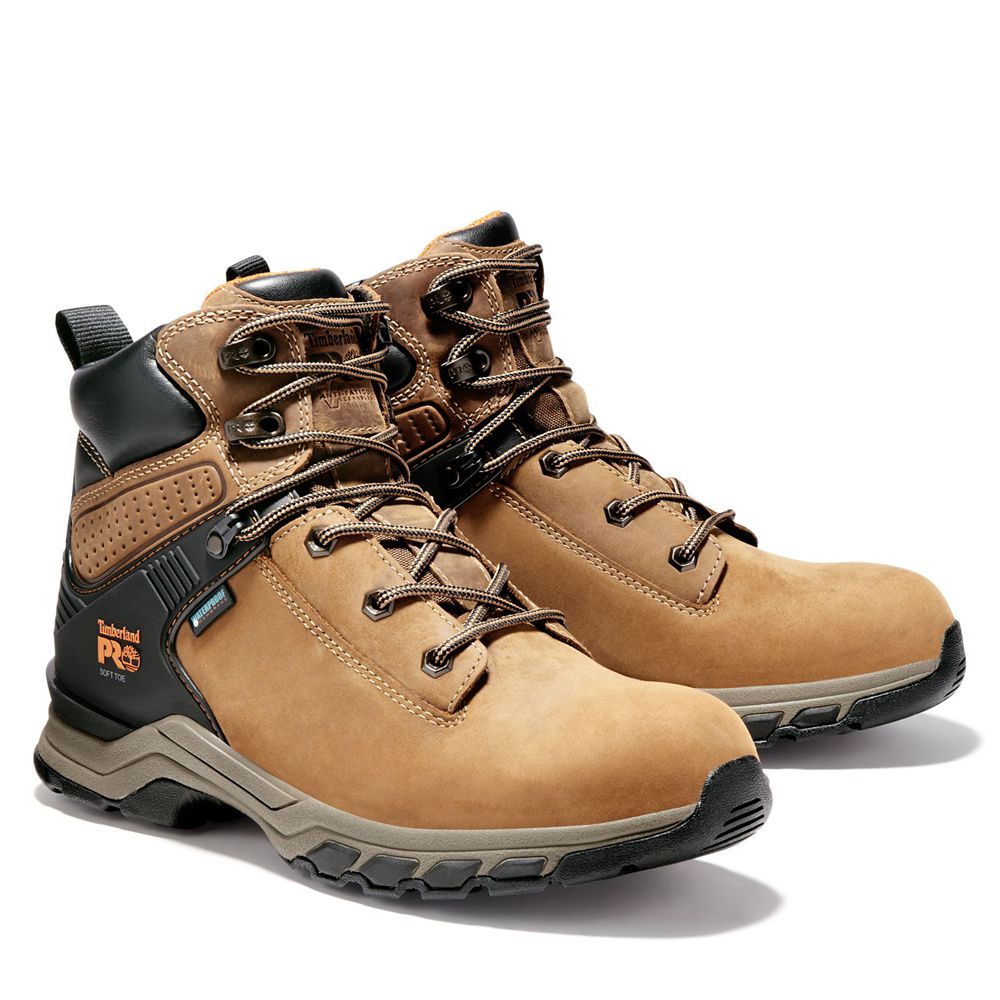 Timberland Mens Work Boots PRO® Hypercharge 6\" Soft Toe - Brown/Black - India XP0312478